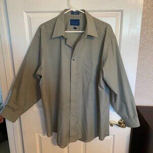 Towncraft Dress Shirt Mens Size XL Wrinkle Free Long Sleeve